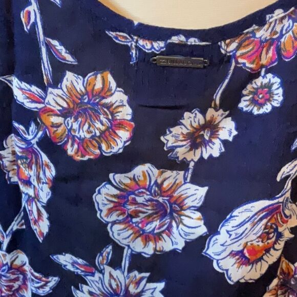 Billabong Floral Boho Peasant Top Heart Strayed Medium New - Picture 4 of 5